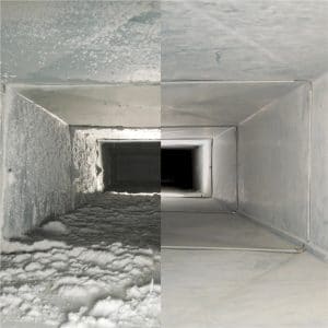 Duct Cleaning before and after