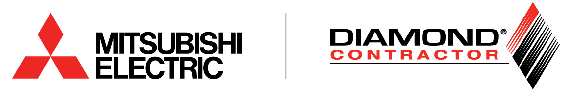 Mitsubishi and Diamond Contractor logo