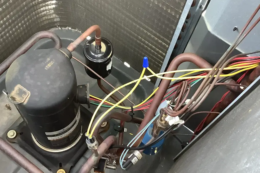 Compressor repair service in progress